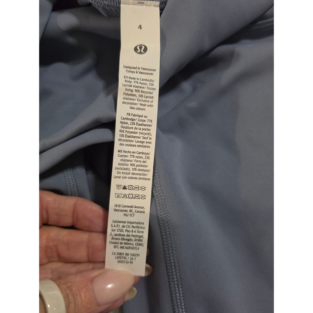 Lululemon Wunder Train No Line HR Tight 28 Starlight Blue LW5IT9S Sz 4 NWT - Picture 5 of 6